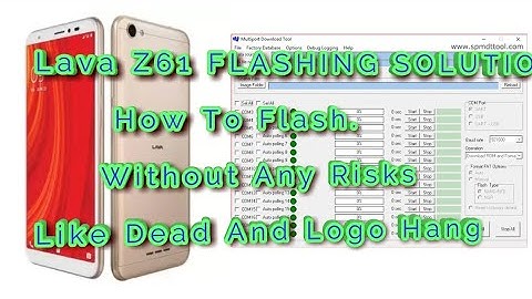 Lava Z61 How To Flash.Without Dead Risk.All Flashing Solution.Firmware Inside.