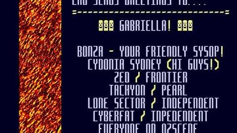 AMIGA-Demo "Cydonia: Syndicate BBS"