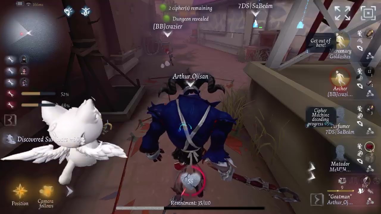 A badge goatman turning a tie into a win