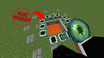 End portal in a super flat world?