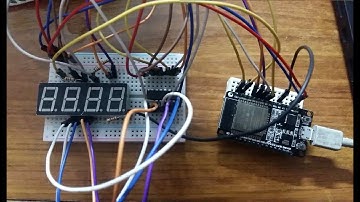 (Demo) ESP32 with 74HC595 and 4 Digit 7 Segment Display