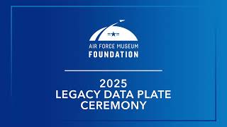 Air Force Museum Foundation Data Plate Wall of Honor Ceremony 2025