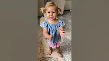 2 Year Old Makes Herself A Snack #shorts