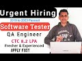 Manual Testing Jobs | Automation Testing Jobs | Software Testing Jobs for fresher | API testing Jobs
