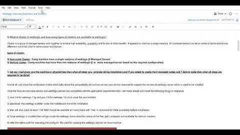 what is weblogic Cluster