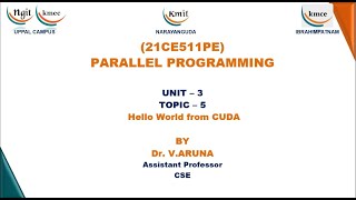 Unit 3 -Topic 05- Hello world from CUDA