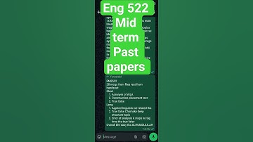 eng522 mid term  past papers || eng522 current paper|| eng522||mid term preparation #revised