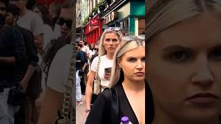 Crowd Enjoying Video Shoot London, Uk