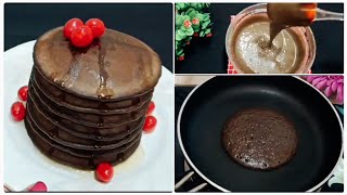 How to make chocolate pancake!Chocolate Pancake Recipe! Soft, Fluffy & Super Delicious  screenshot 5