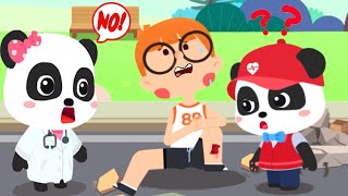 Little Panda's Life: First Aid Doctor - How Do You Perform First Aid for Injured Person? - Babybus screenshot 2
