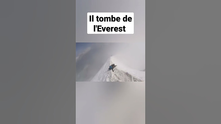 il glisse du sommet de l'Everest 😱