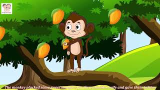 The Monkey and The Crocodile (Bedtime Stories) #kidsstories #moralstories #kidsvideo