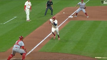 Runner Interference on Thrown Ball - No Call - Legal