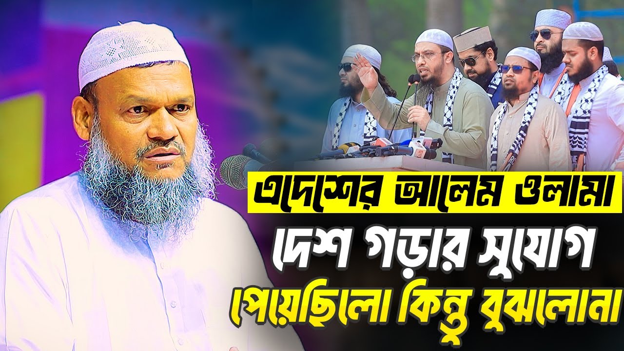 এদেশের আলেমরা সুযোগ পেয়েছিলো দেশ গড়ার কিন্তু বুঝলোনা । শায়খ আব্দুর রাজ্জাক বিন ইউসুফ