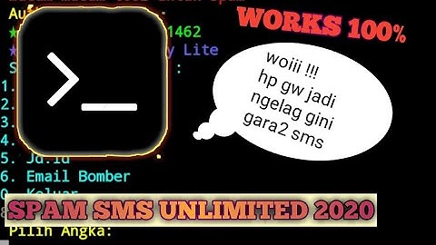 script SPAM SMS TERBARU 2020 UNLIMITED