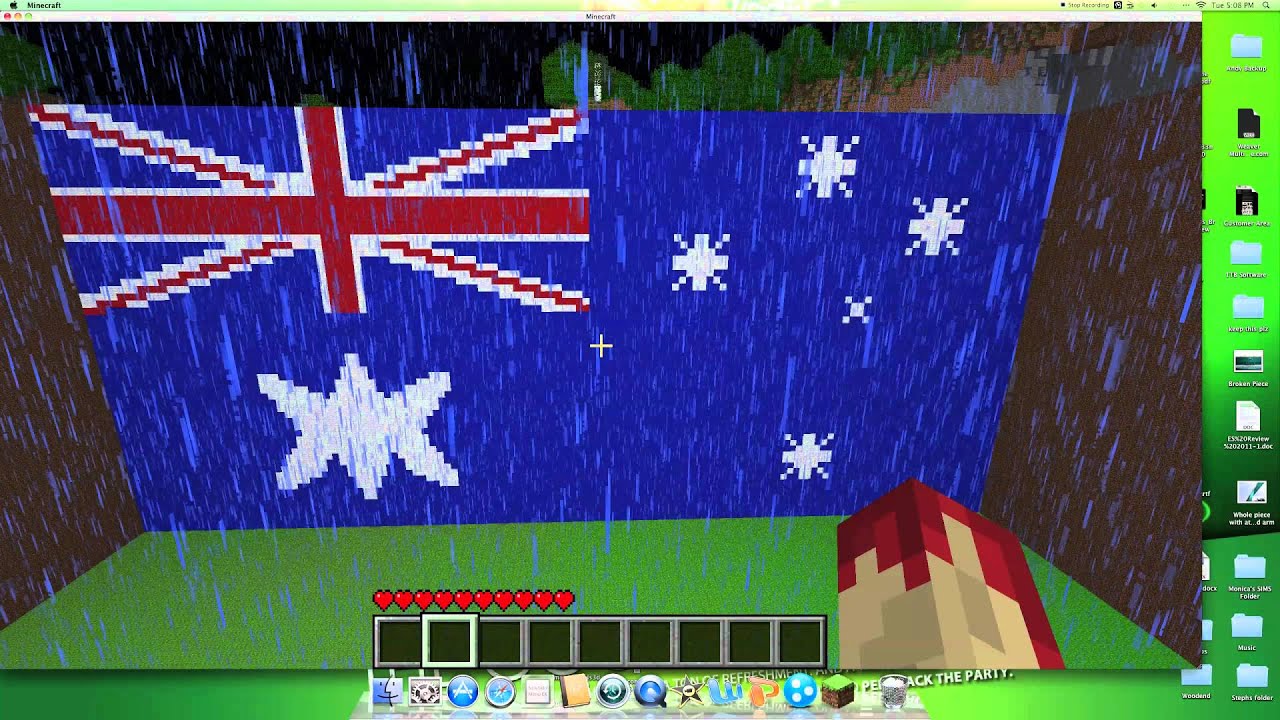 Minecraft Gigantic Australian Flag (9000) wool - YouTube