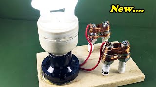 New Free Energy Powerful Generator Self Running By Spark Plug 100%