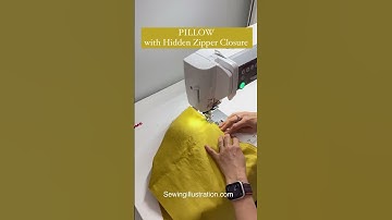 Pillow Cover with Hidden Zipper Closure