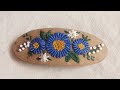 138-Hand embroidery| Hand embroidery hair clip tutorial| Diy hair barrette