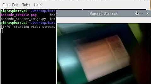 QR code scanning using Raspberry pi
