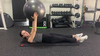 Stability Ball Toe Taps