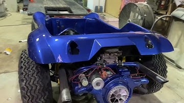 1961 fiberglass vw dune buggy build.