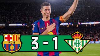 Lewandowski's Mission Complete and 5 Headlines from Barcelona's 3-1 Betis Win
