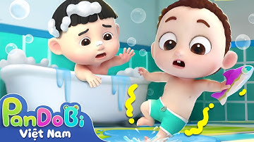 Giữ an toàn trong nhà tắm | Thói quen tốt | Play & Learn | Nhạc thiếu nhi vui nhộn | Super Pandobi