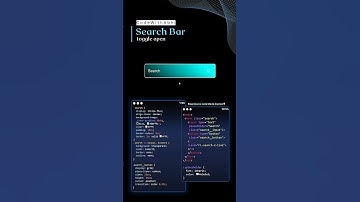 Create Search Bar With Toggle Open using HTML and CSS #coding #css #javascript #shorts #shortvideo
