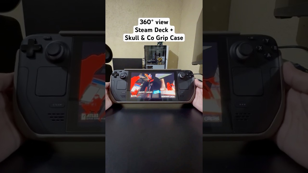 Steam Deck with Skull & Co Grip Case 