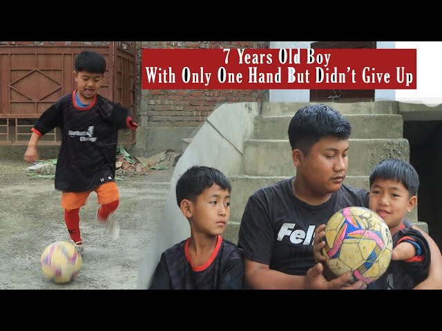 Playing with Only 1hand But Still Didn't Giveup 7 Years Old Boy Staying At F4C Academy class=