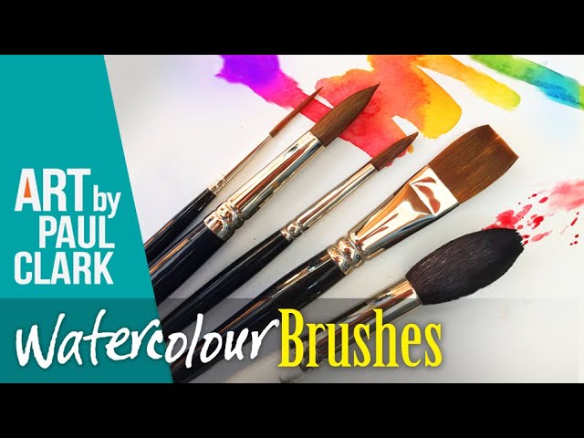 A full guide on the best brushes to use for watercolour painting. 