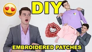 DIY CLOTHING HACKS!!! IRON ON PATCHES &amp; SEWING WITH SAM