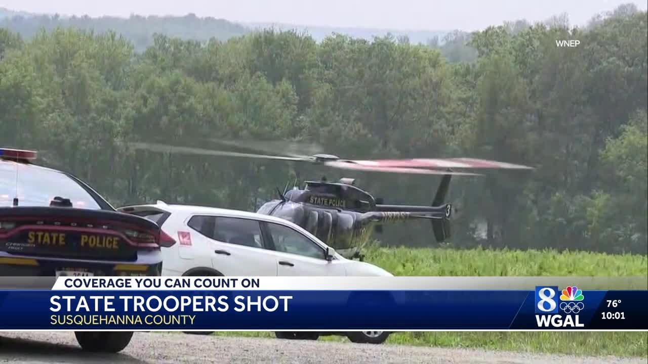 Woman killed by neighbor, two state troopers ambushed by gunfire in ...