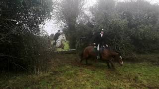 Equestrian fox hunting in Ireland with the Suir Vale Harriers Hunt Knock Feb 2020