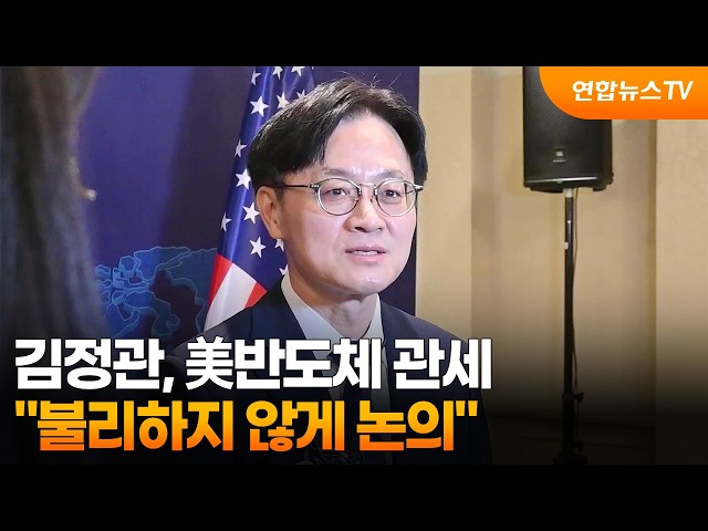 김정관 "美반도체 관세, 불리하지 않게 논의" / 연합뉴스TV (YonhapnewsTV)