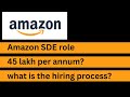 how to prepare for the SDE role at Amazon | 45 LPA | process flow | #amazon #amazonhiring #itijobs