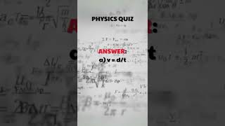 Physics Quiz Challenge ⚡ | Force, Velocity, Newton Law, Current &amp; Power #shorts