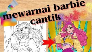 Mewarnai Barbie cantik | coloring princess Mewarnai Barbie cantik | coloring princess