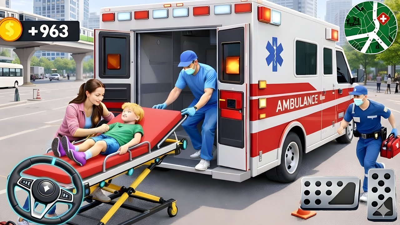 🚑 New 911 Ambulance Simulator 2026 – US Emergency Rescue Driving 3D | Android Gameplay