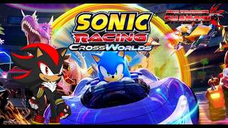 RACING ON THE TRACK! - MULTIVERSE SHADOW PLAYS SONIC CROSSWORLDS! (Ft Sonic and Jet!)