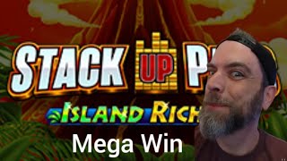 Stack Up Pays - Island Riches - 1¢ - .75¢/Spin - Mega Free Spins - Massive Win for the Bet Size