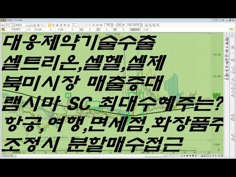 대웅제약기술수출 셀트리온,셀헬,셀제북미시장 매출증대 <strong>램시마</strong> SC 최대수혜주는?항공,여행,면세점,화장품주 조정시 분할매수접근