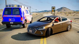 Realistic Car Crashes and Overtakes (02)  BeamNG Drive