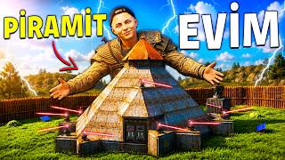 OYUNUN EN GÜÇLÜ ZIRHLI PİRAMİT EVİNDE 48 SAAT YAŞADIM ! (10 EVİ RAİDLEDİM!) Rust Türkçe Solo