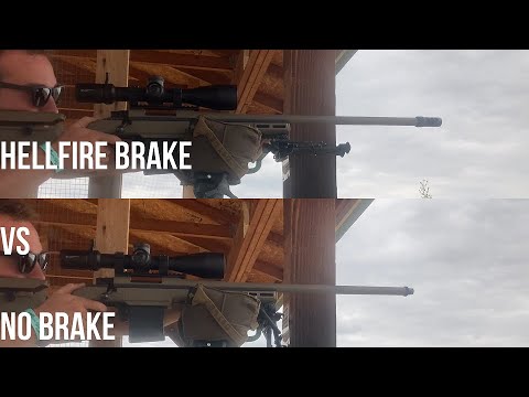Do You Need a Muzzle Brake? Shooting a 308 With & Without a Brake (Area 419 Hellfire)
