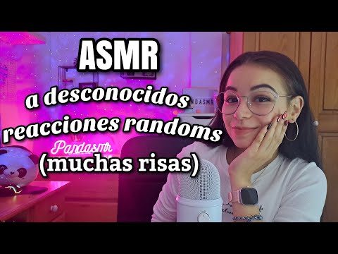 ASMR A DESCONOCIDOS! ASÍ REACCIONAN😲😴Muy random y divertido| ASMR en español para dormir | Pandasmr