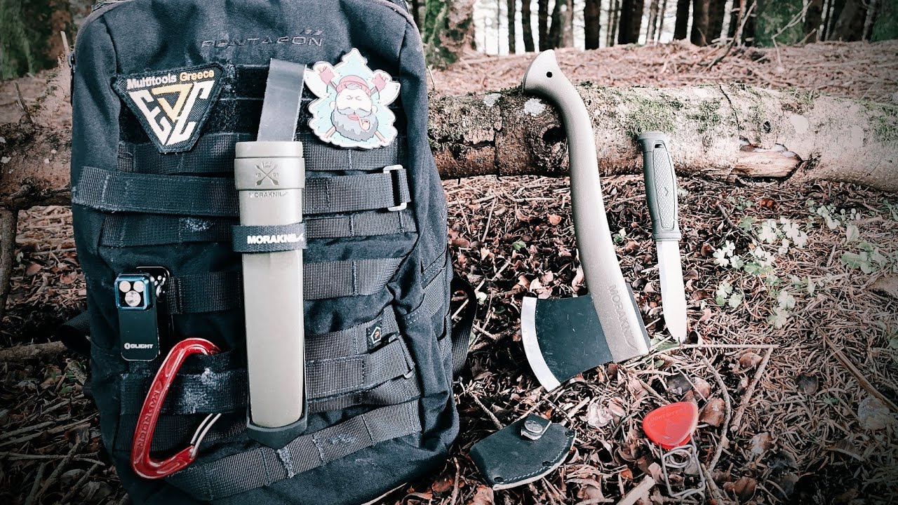 Στο βουνό για καφέ και πρωινό με ( morakniv, light my fire, mac in a sac, gerber)