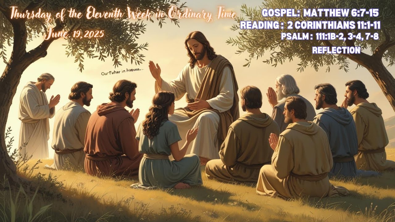 Thursday of the Eleventh Week in Ordinary Time Gospel, Reading June 19 ...