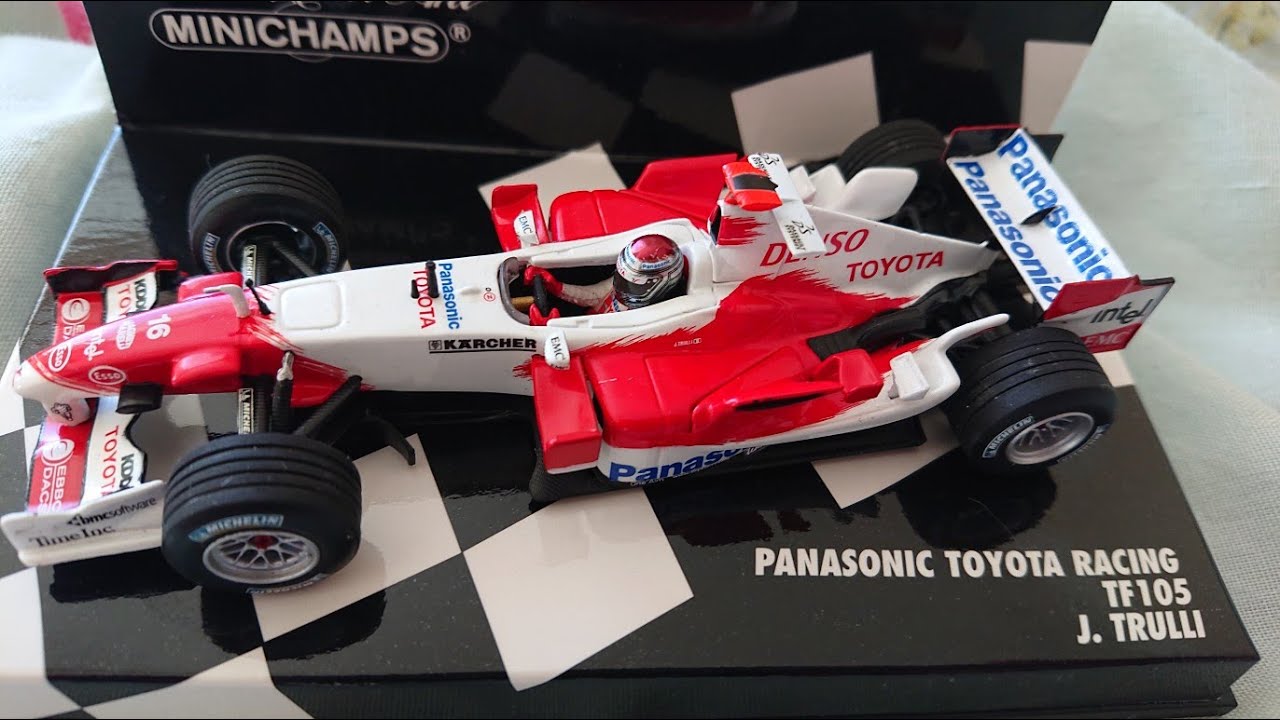 Minichamps Toyota TF105 - Jarno Trulli - F1 diecast review - YouTube